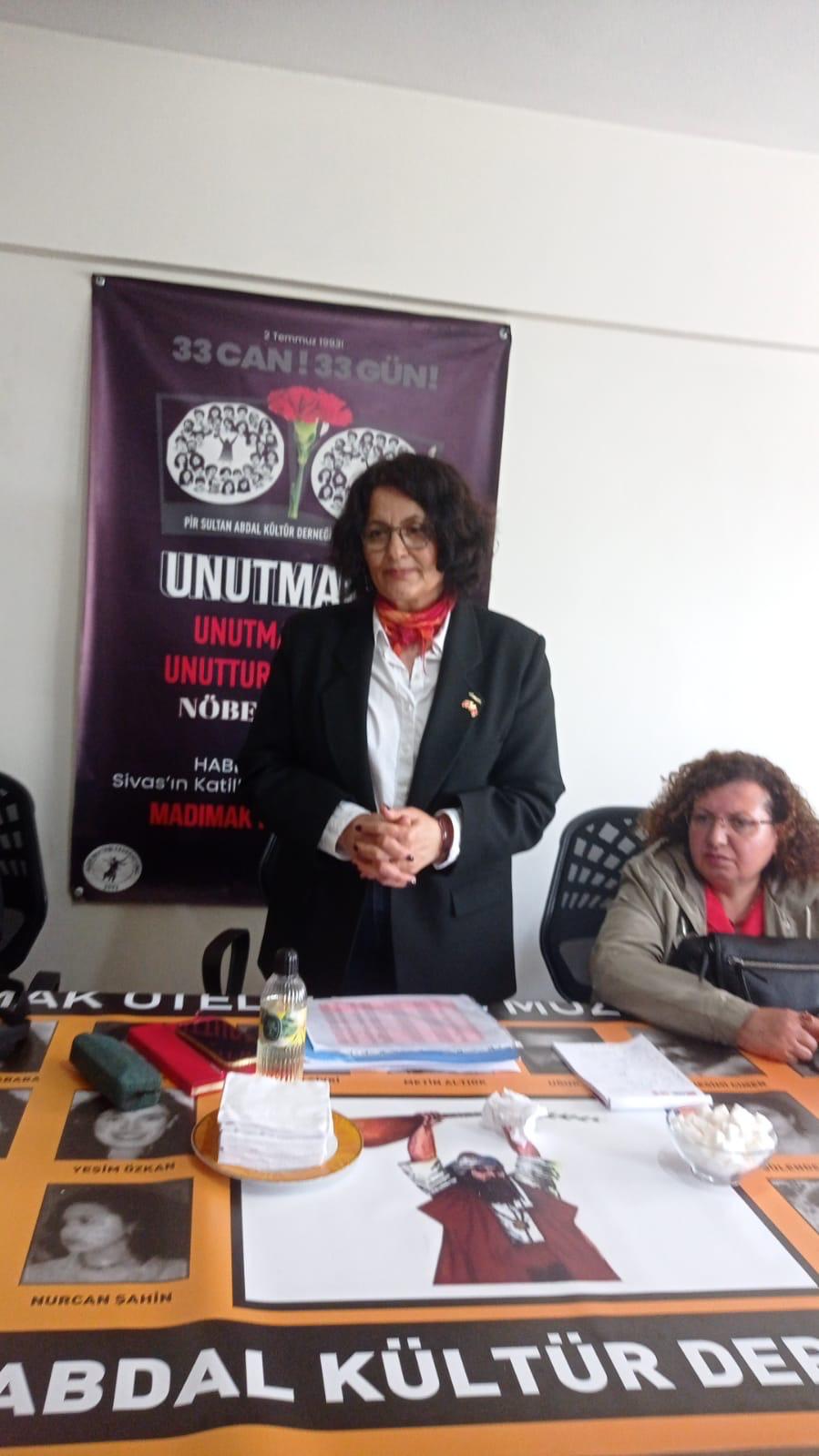 Nilgün Korkmaz,dan Madımak Katliamı’nın 32. Yılında Anlamlı Mesaj Nilgün Korkmaz,dan Madımak Katliamı’nın 32. Yılında Anlamlı Mesaj