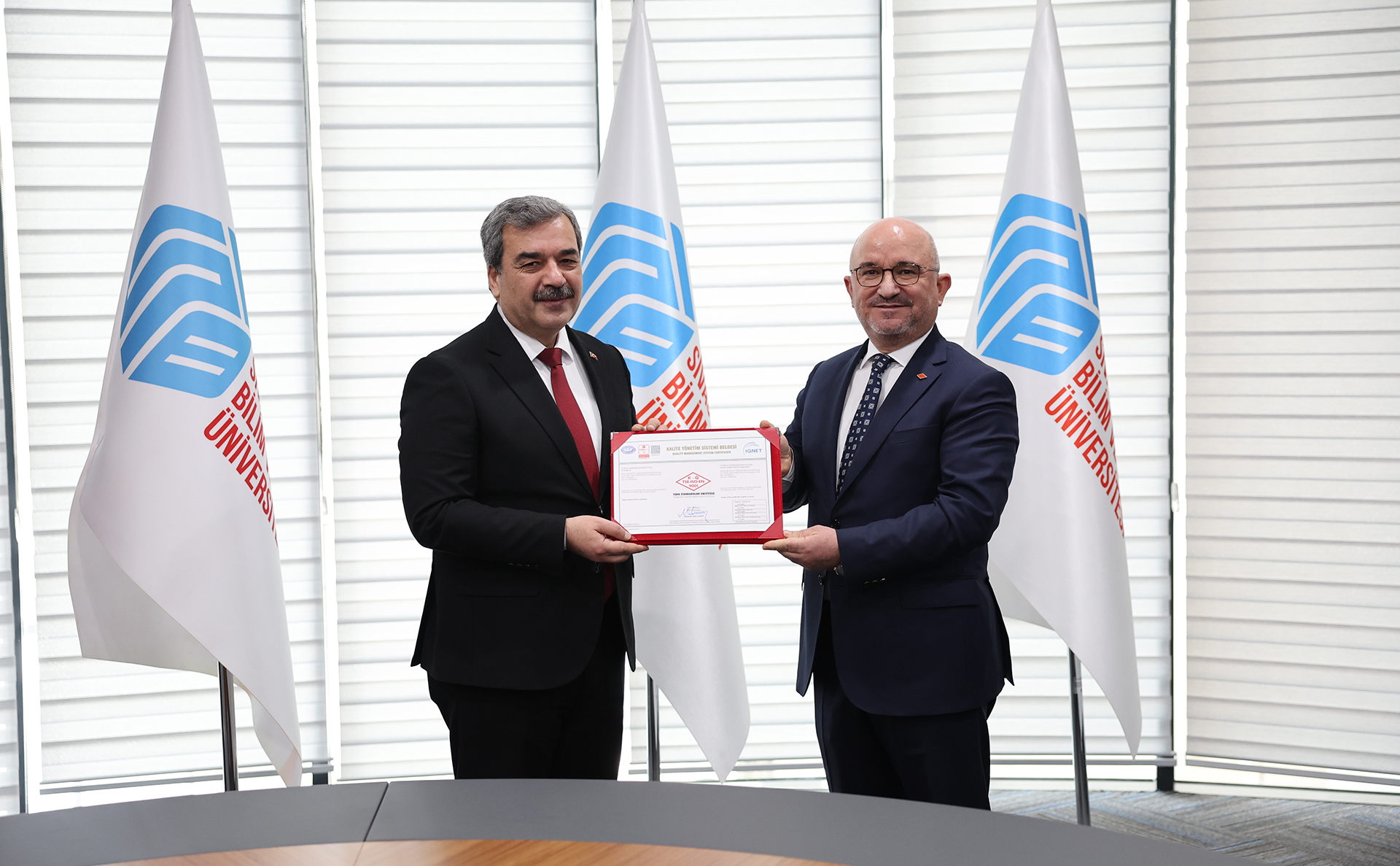 SBTÜ, TS EN ISO 9001:2015 KALİTE YÖNETİM SİSTEMİ BELGESİNİ ALDI SBTÜ, TS EN ISO 9001:2015 KALİTE YÖNETİM SİSTEMİ BELGESİNİ ALDI