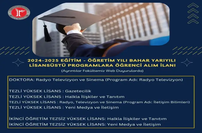 Cumhuriyet Üniversitesi İletişim Fakültesi Tezli Tezsiz Yüksek Lisans Öğrencisi alacak