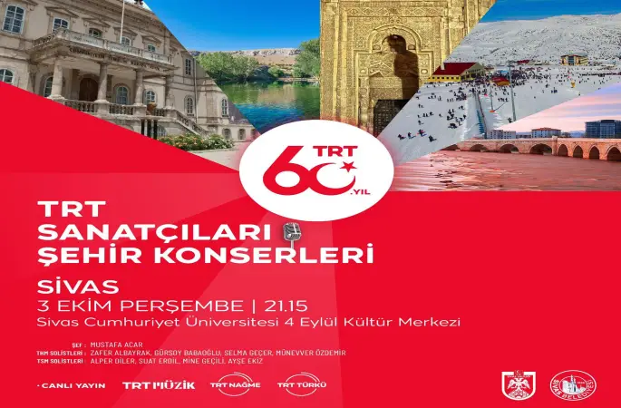 TRT Sanatçıları Şehir Konseri Sivas'ta
