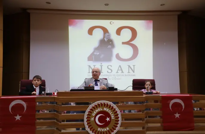 TBMM'nin açılışının 105. Yıldönümü ve 23 Nisan Ulusal Egemenlik Bayramı dolayısıyla İl Genel Meclisinde 23 Nisan Özel Oturumu gerçekleştirildi