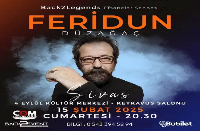 Feridun Düzağaç en güzel şarkılarıyla Sivas'a geliyor