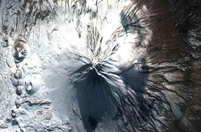 Ağrı Dağı uzaydan böyle görüntülendi!