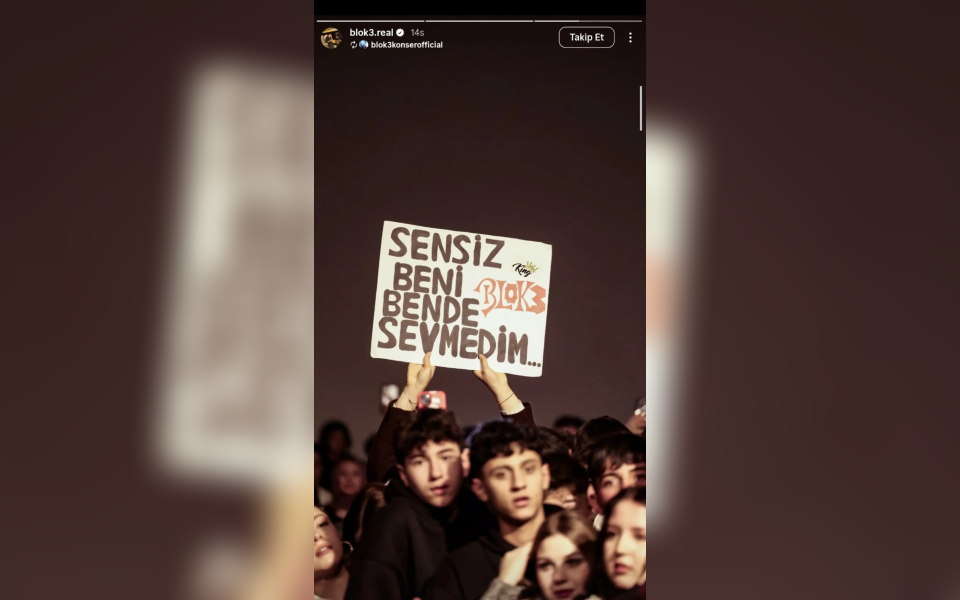 Soğuk hava engel olamadı, BLOK3 Sivas konseri yoğun ilgi gördü
