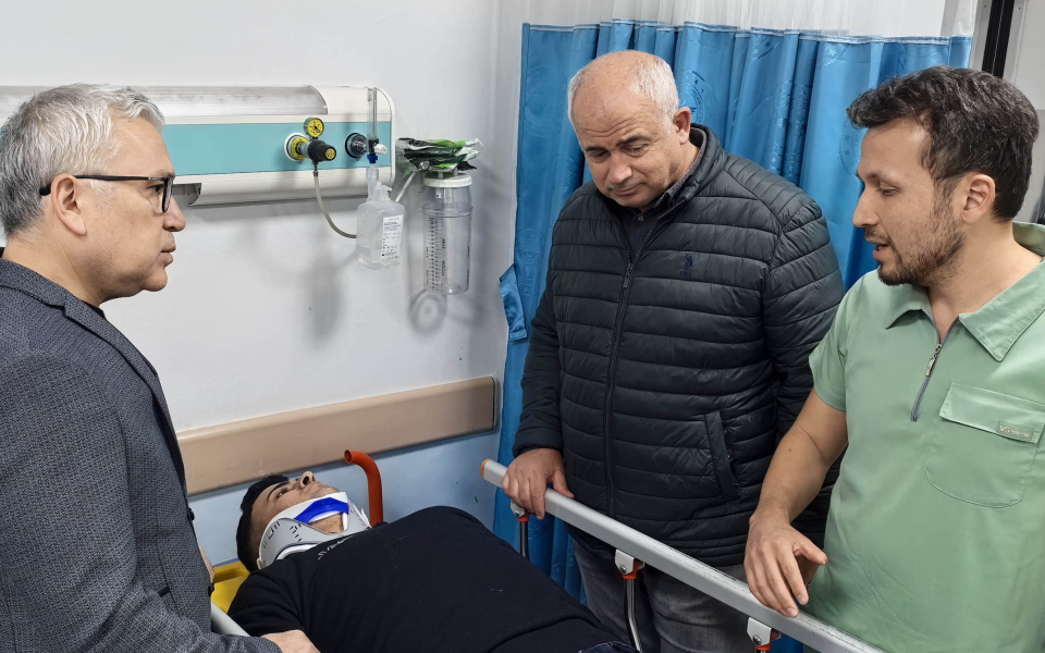 Vali Yılmaz Şimşek, Kazazedeleri Ziyaret Etti