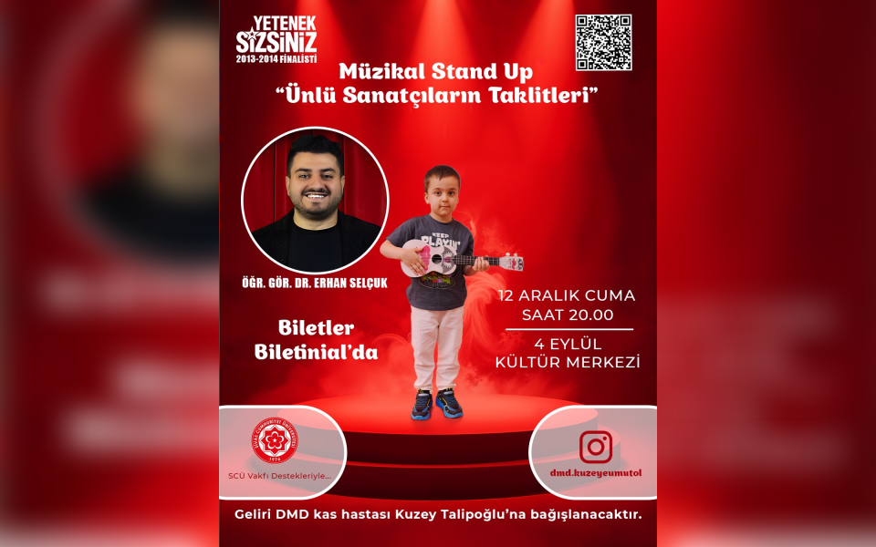 Ünlü Sanatçıların Taklitlerini yapan Yetenek Sizsiniz 2013 2014 Finalisti Öğr.Gör.Dr.Erhan Selçuk Sivas'ta
