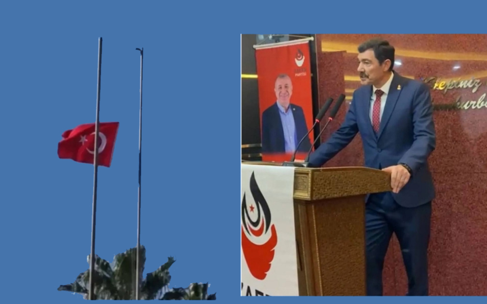 YAŞAR SİNAN SARIDAN BAYRAK TEPKİSİ